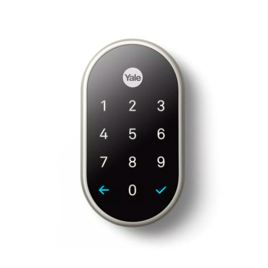 Nest x Yale Lock Satin Nickel with Google Nest Connect